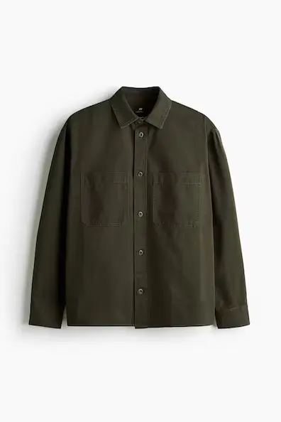 Relaxed Fit Twill overshirt