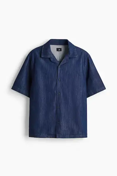 Regular Fit Denim resort shirt