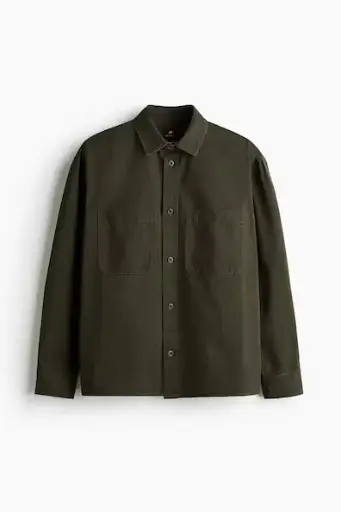 Relaxed Fit Twill overshirt